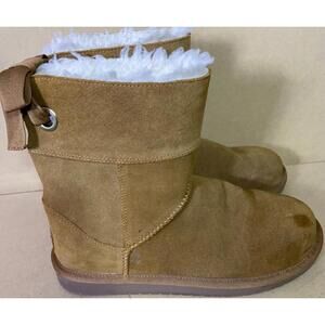 Women’s Koolaburra By Ugg Tan Ankle Boots 1108611 Size 5 Fur Lined Winter Boot